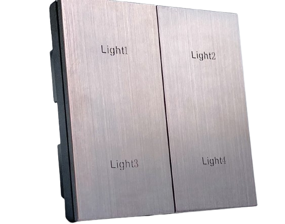 4 gang Piano Button Light ZigBee Switch