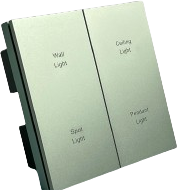 4 gang Piano Button Light ZigBee Switch