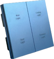 4 gang Piano Button Light ZigBee Switch