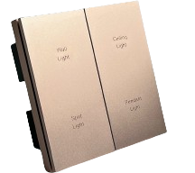 4 gang Piano Button Light ZigBee Switch